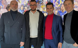 Foto: Privatni album / Belmin Habibović sa stručnim štabom reprezentacije BiH