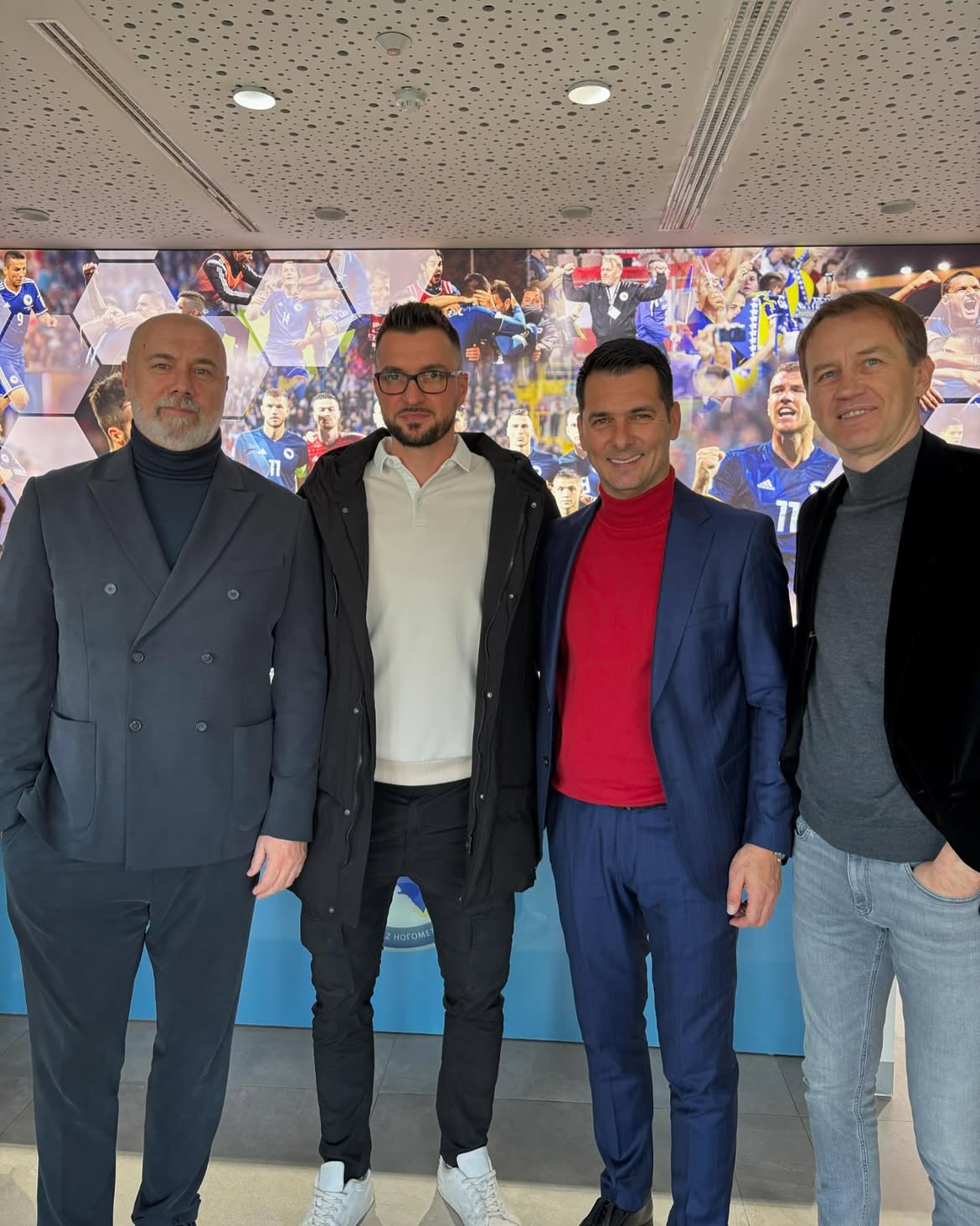 Belmin Habibović sa stručnim štabom reprezentacije BiH