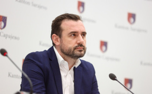 Foto: Dž.K. / Radiosarajevo.ba / Faruk Muharemović na pressu danas