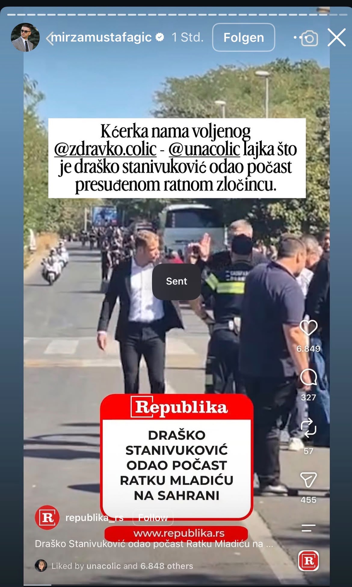 Screenshot Mirze Mustafagića
