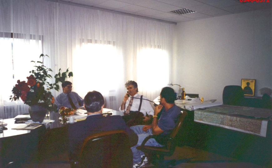 Srđa Trifković i Radovan Karadžić, 13. juli 1995.
