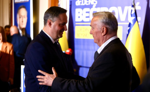 Foto: Dž.K. / Radiosarajevo.ba / Press konferencija Denisa Bećirovića