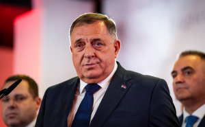 FOTO: Radiosarajevo.ba / Obraćanje Milorada Dodika nakon pobjede Željke Cvijanović