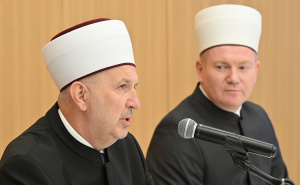 Foto: Ustupljena fotografija za portal Radiosarajevo.ba / Dr. Nevzet Porić i muftija Nedžad Grabus