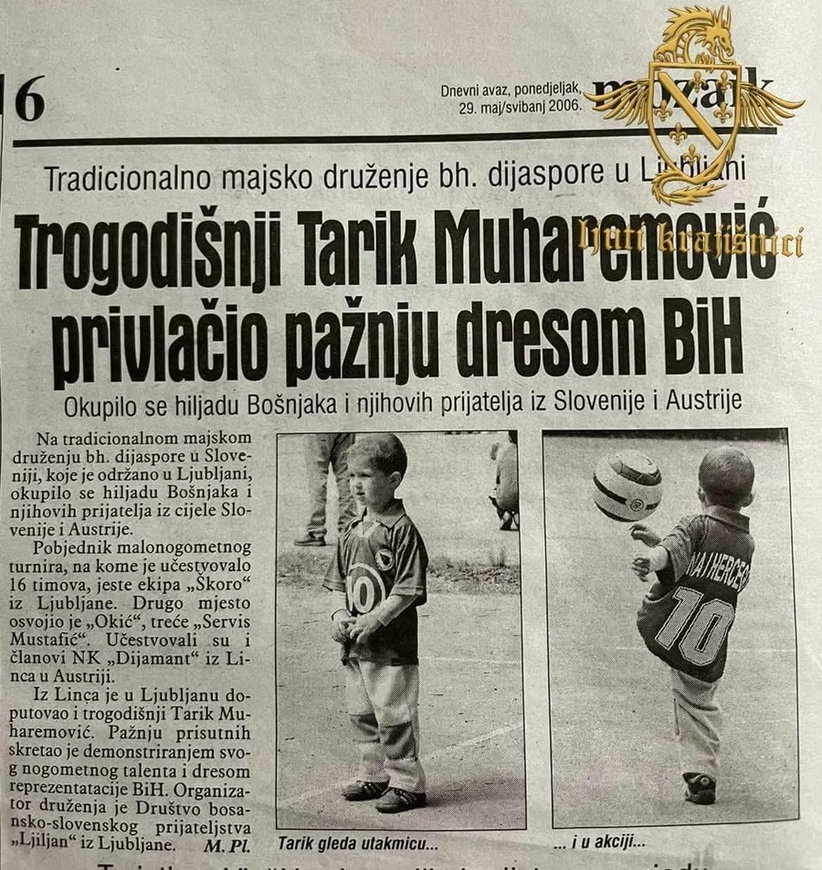 Novinski isječak o Muharemoviću iz 2006. godine