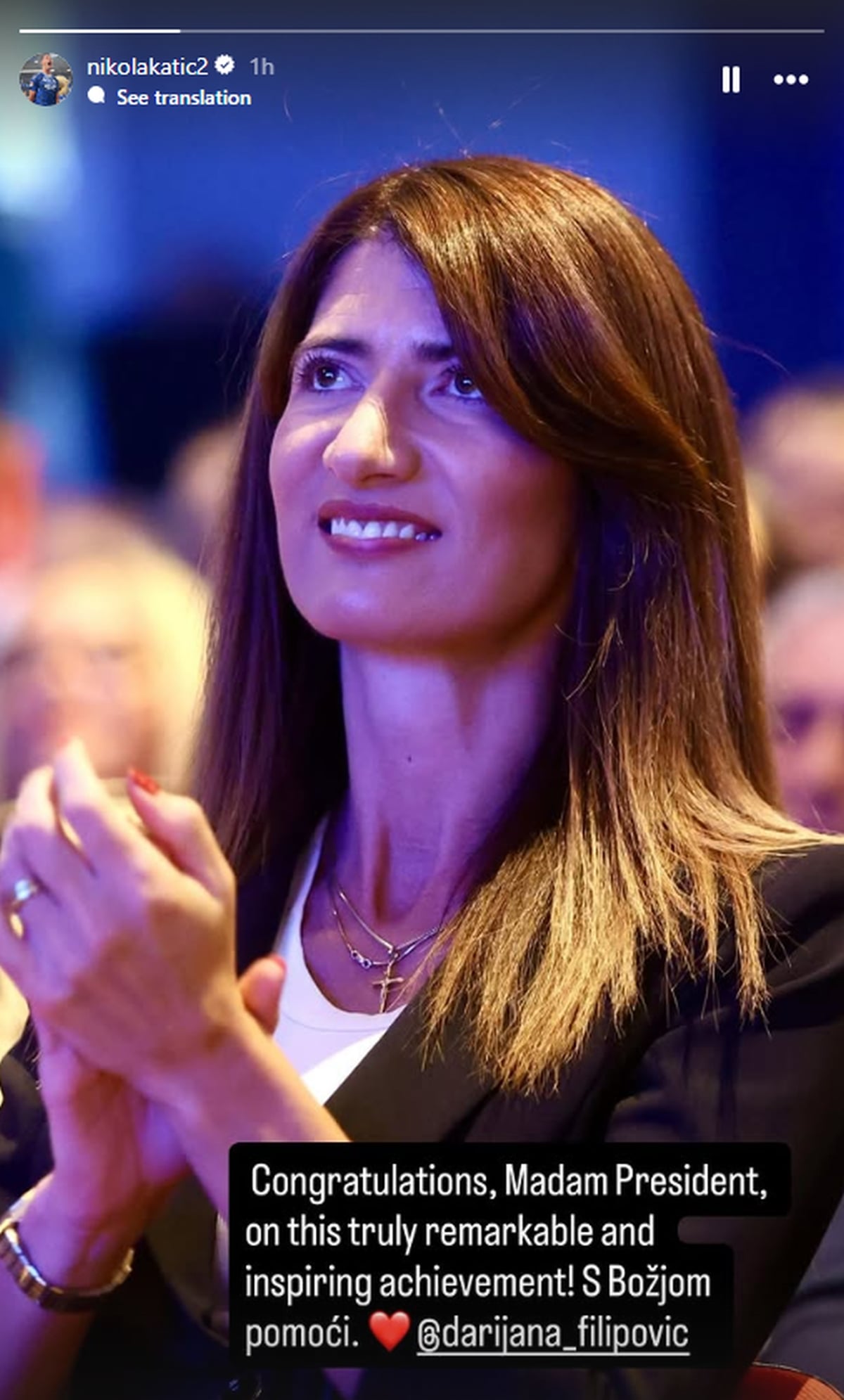 Nikola Katić čestitao Darijani Filipović