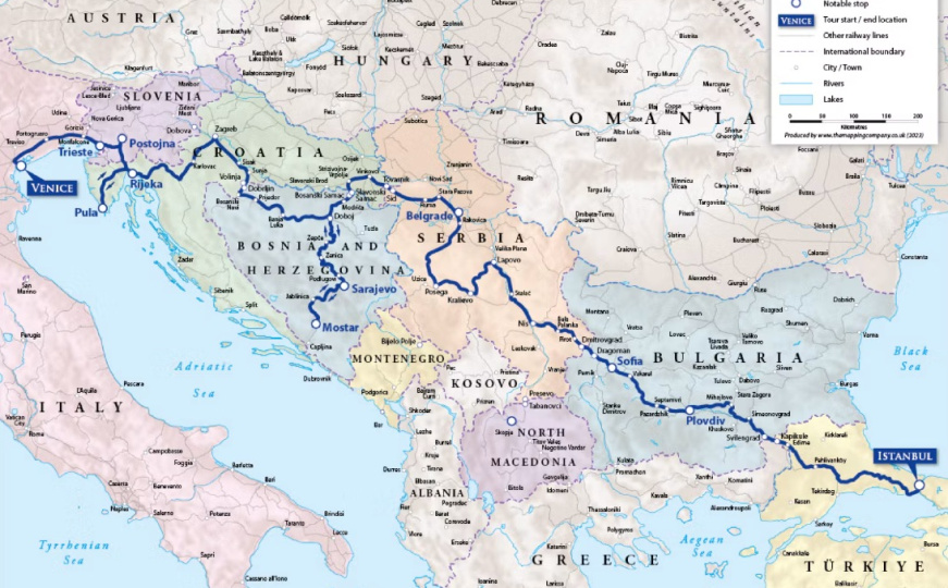 Ruta kretanja (Photo: Golden Eagle Danube Express)