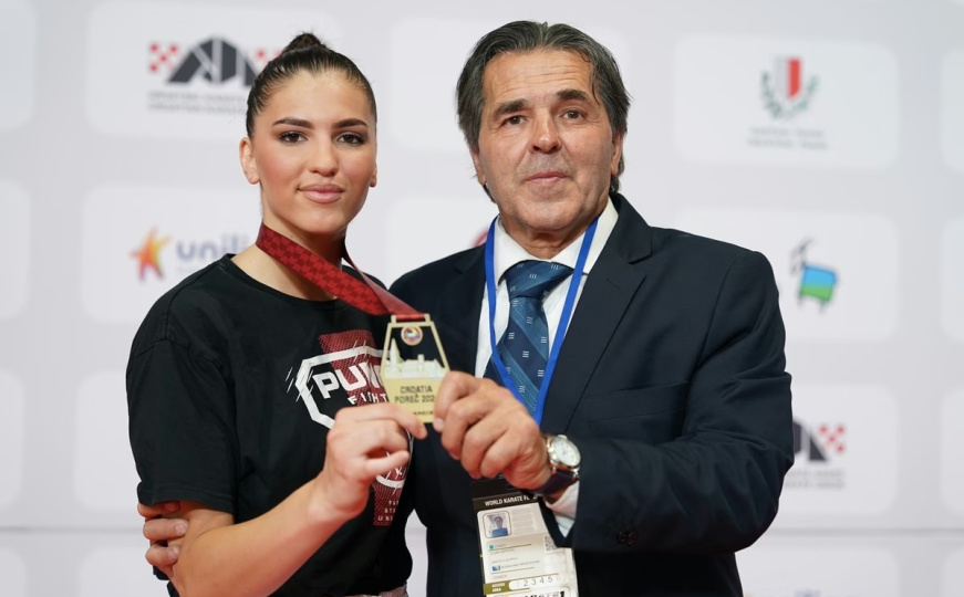 Emina Sipović s ocem Zijadom